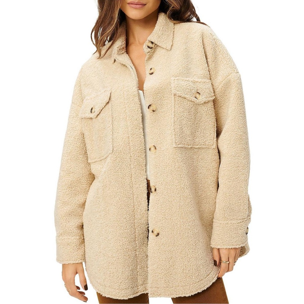 Good American Shearling Jacket, New - image 1